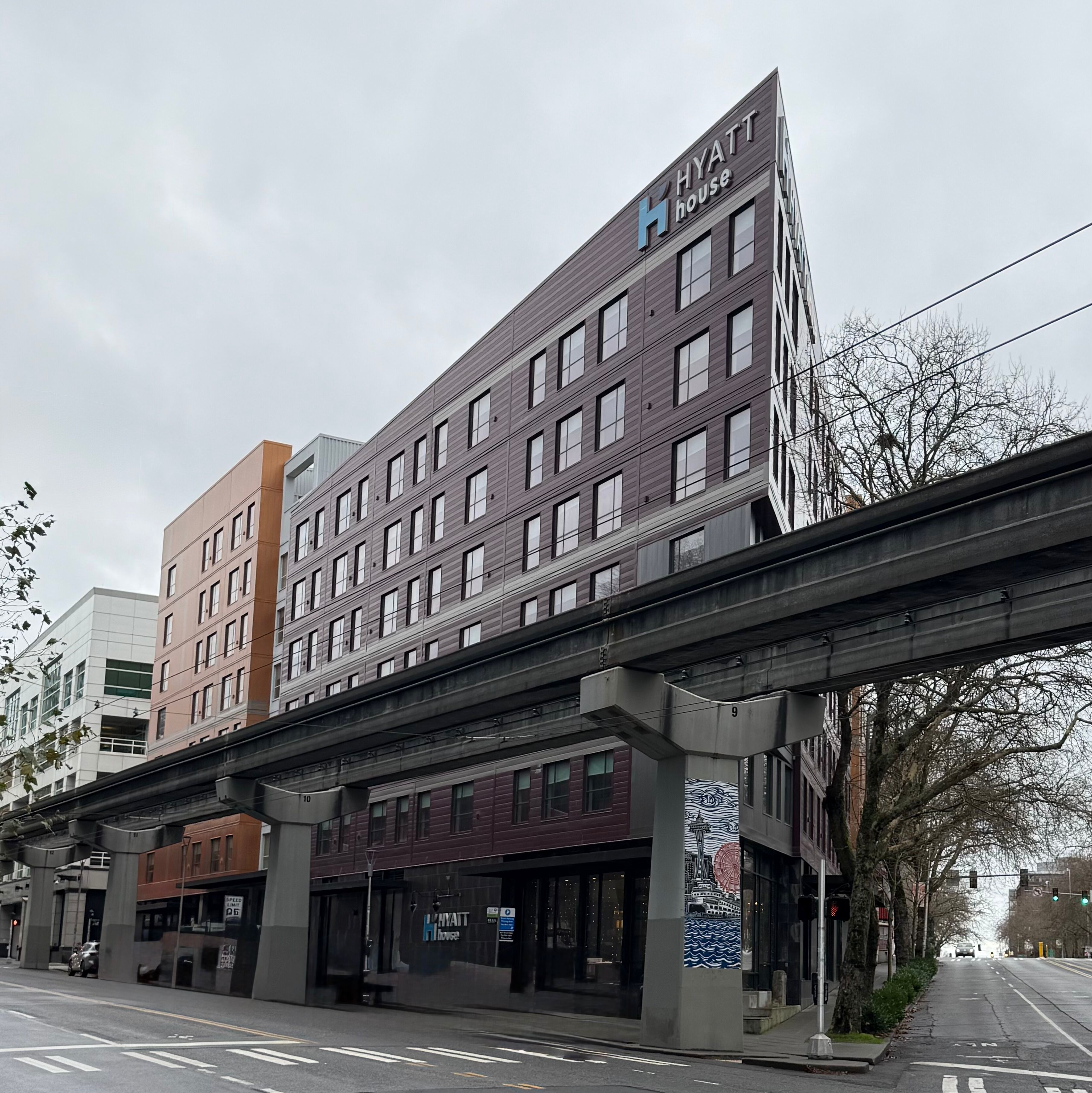 Hyatt House hotel concrete construction and foundations